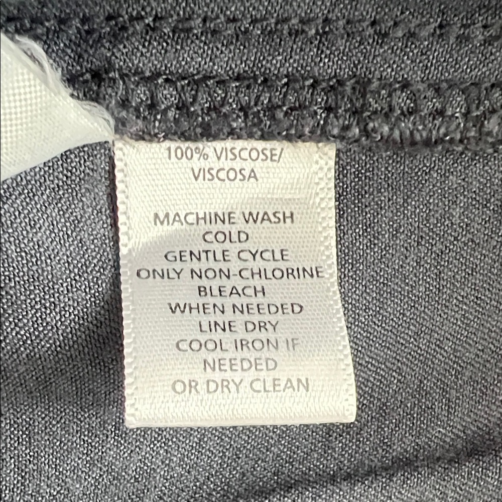 Loft Silky Gray Ankle Jogger Pants Size 2 - Picture 9 of 9